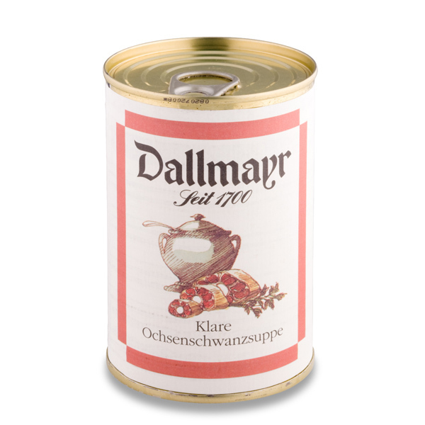 Ochsenschwanzsuppe, klar Dallmayr Ochsenschwanzsuppe, klar Dallmayr