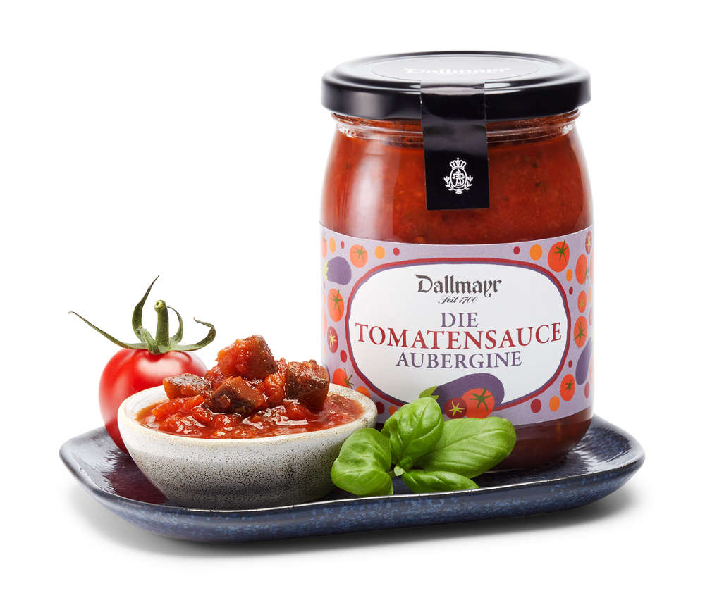 Die Tomatensauce mit Auberginen Dallmayr Die Tomatensauce mit Auberginen Dallmayr