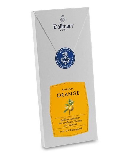 Edelbitterschokolade mit Valencia Orange Dallmayr