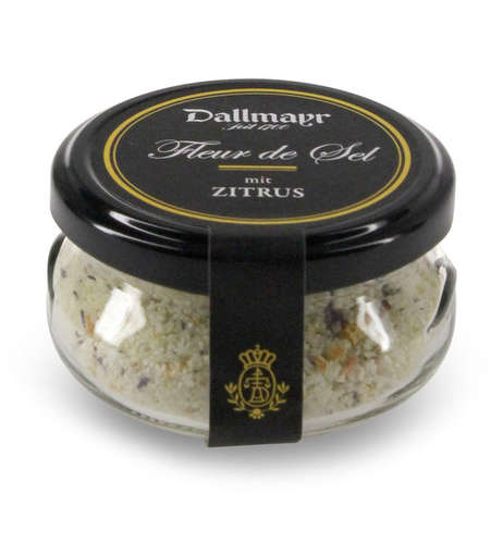 Fleur de Sel Salzblüten aus Meersalz mit Zitrus Fleur de Sel Salzblüten aus Meersalz mit Zitrus