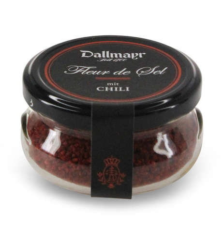 Fleur de Sel Salzblüten aus Meersalz mit Chili Fleur de Sel Salzblüten aus Meersalz mit Chili