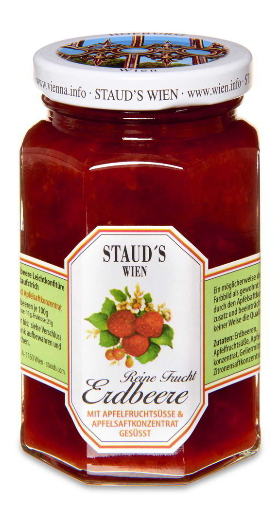 Erdbeerkonfitüre mit Apfelsaft gesüßt ohne Zucker
