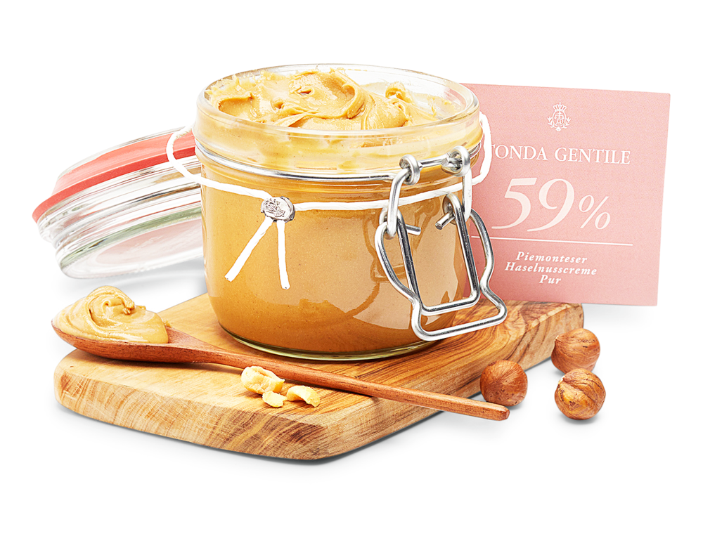 Tonda Gentile 59% Piemonteser Haselnusscreme Tonda Gentile 59% Piemonteser Haselnusscreme