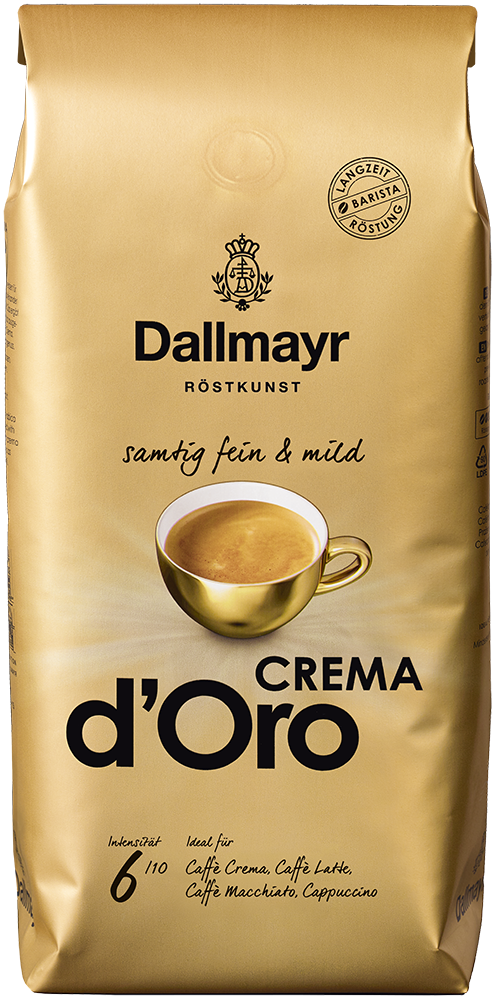 Crema d´Oro mild + fein ganze Bohne