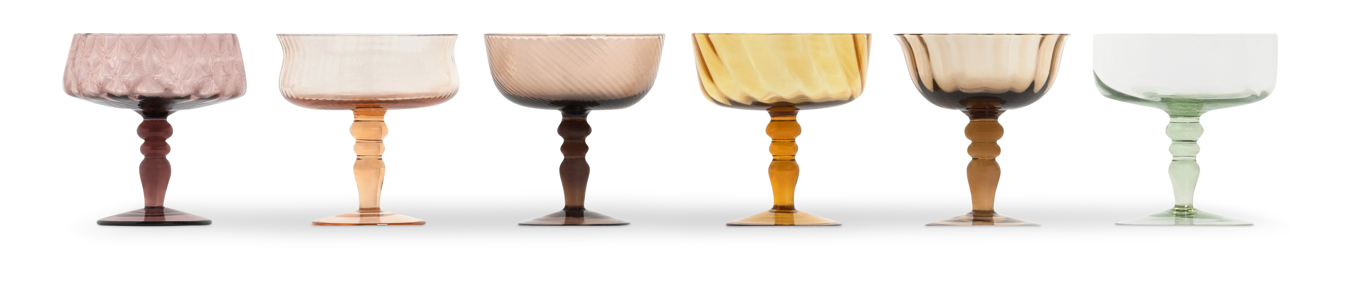 Coupe 6er Set Bernstein Rosa
 Bitossi 
 11cm