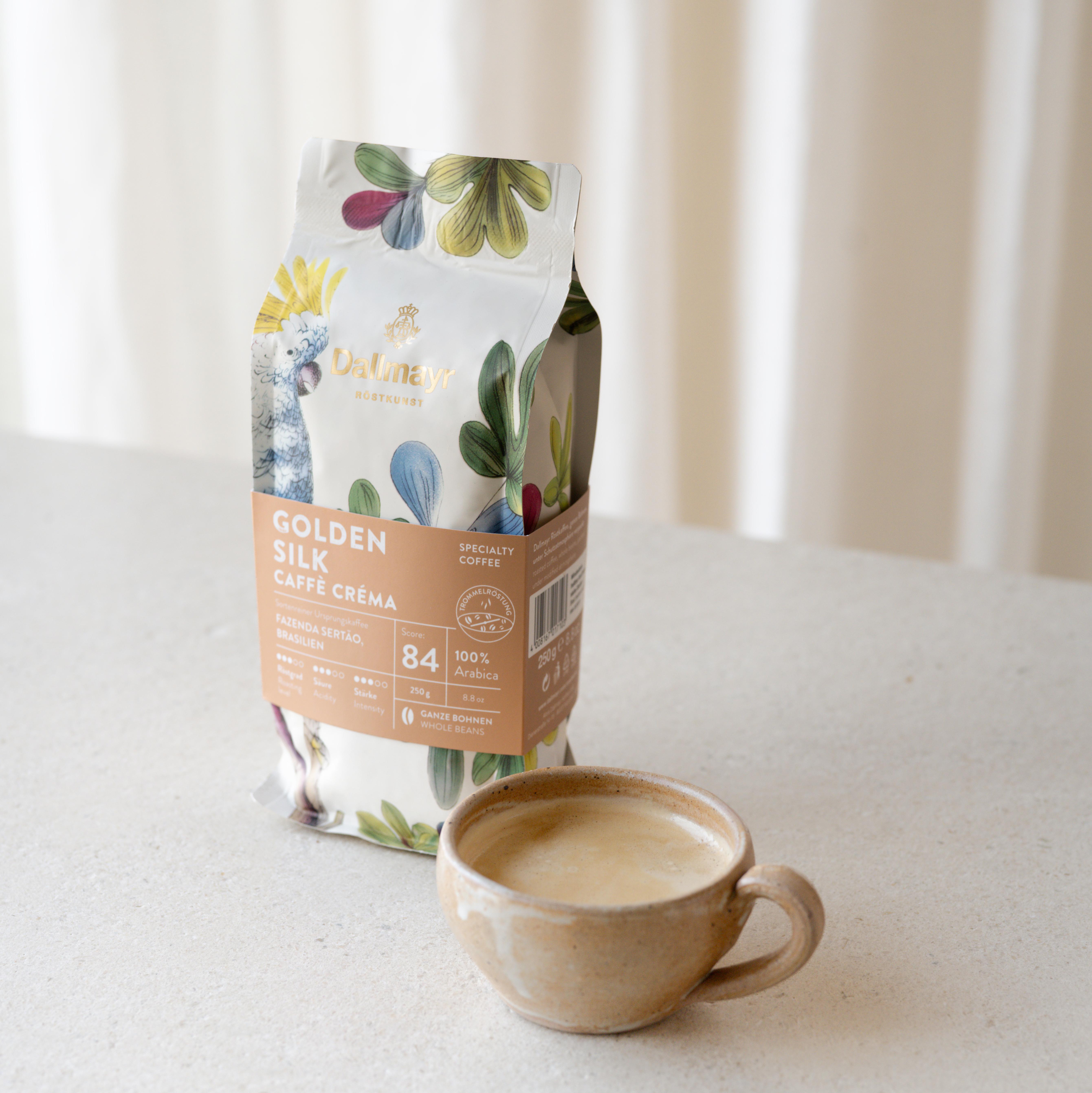 Röstkunst Golden Silk Caffè Créma 250g ganze Bohne