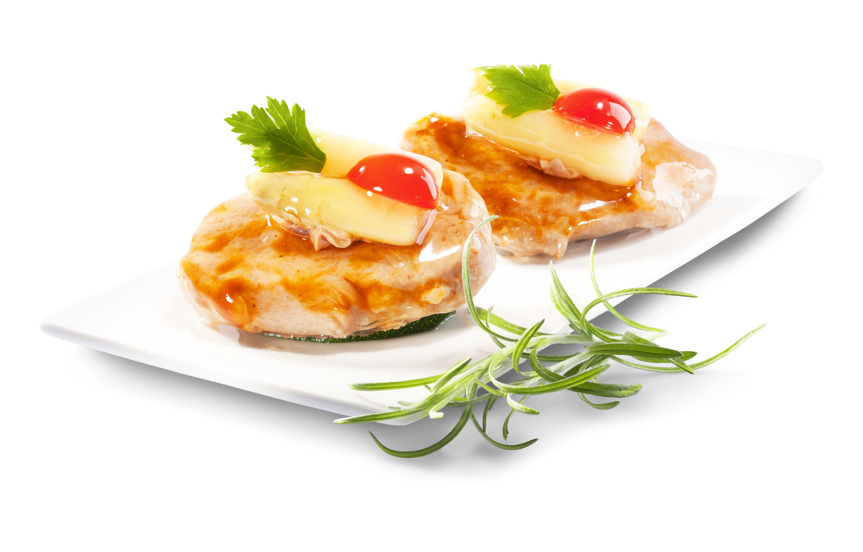 Kalb, Zucchini, Spargel
 