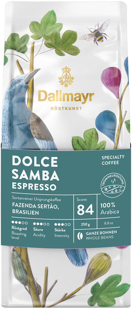Röstkunst Espresso Dolce Samba ganze Bohne 250g
 