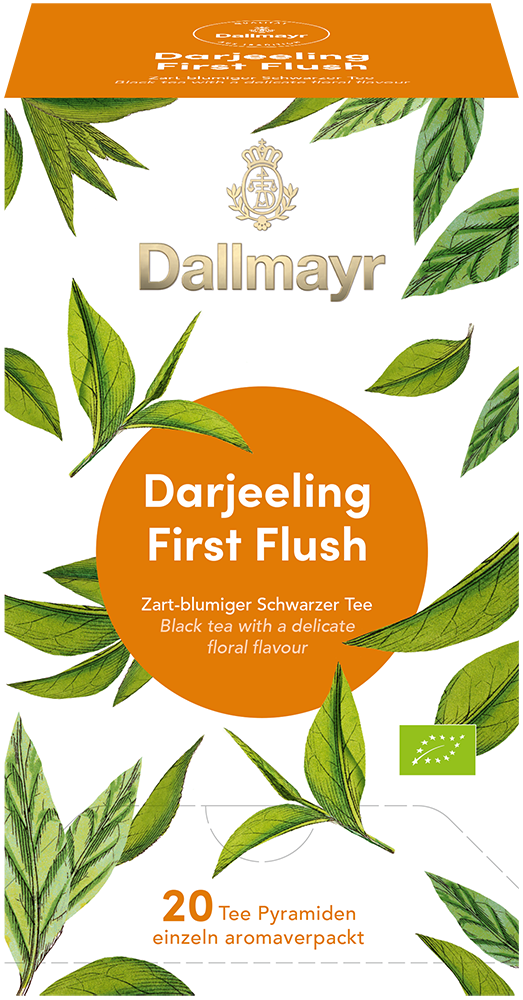 Darjeeling First Flush Bio
 Zart-blumiger Schwarzer Tee
 
 