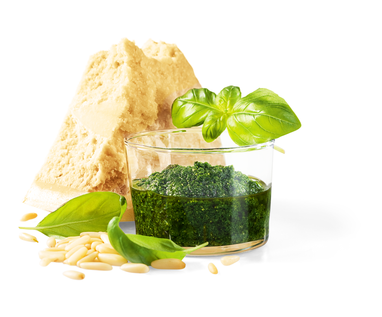 Basilikumpesto frisch mit Knoblauch