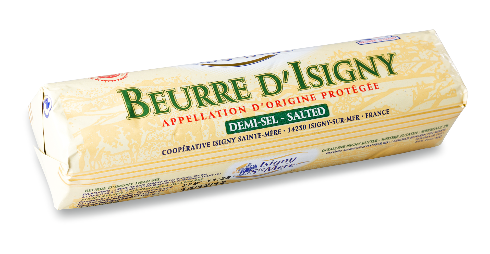 Sauerrahmbutter gesalzen "Isigny" AOP, past. 80%
 