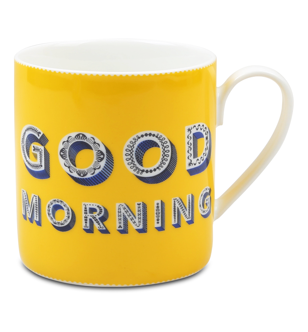 Mug GOOD MORNING gelb
 