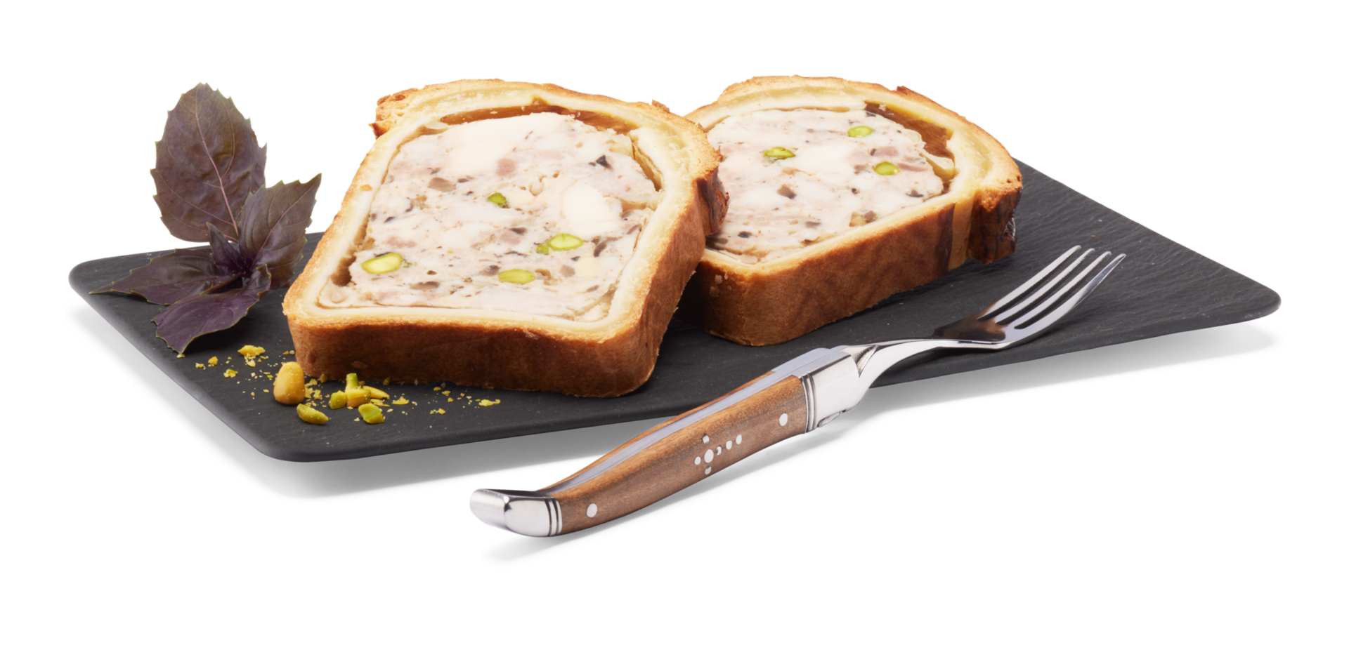 Pastete im Teigmantel mit "Houdan-Huhn"