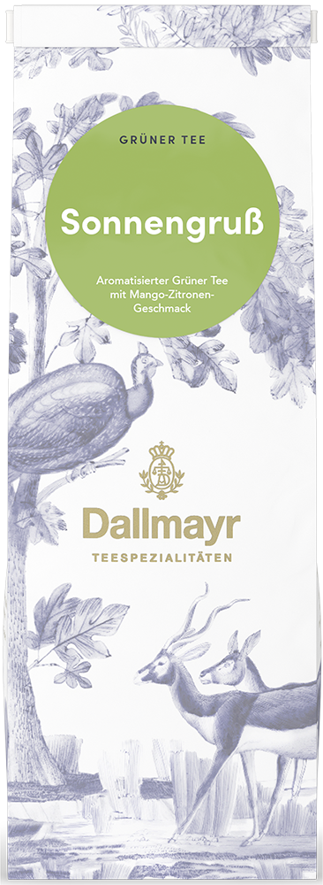 Grüner Tee Sonnengruss mit Mango-Zitronen-Geschmack