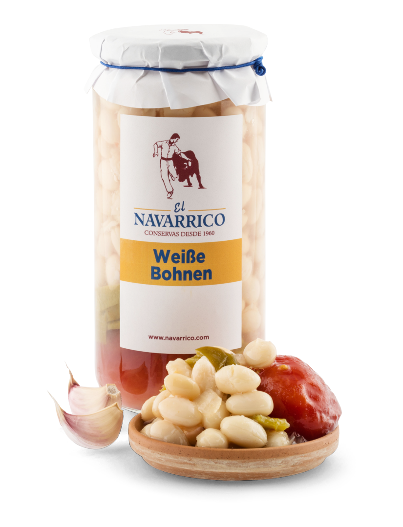 Weiße Haricot Bohnen mit Gemüse