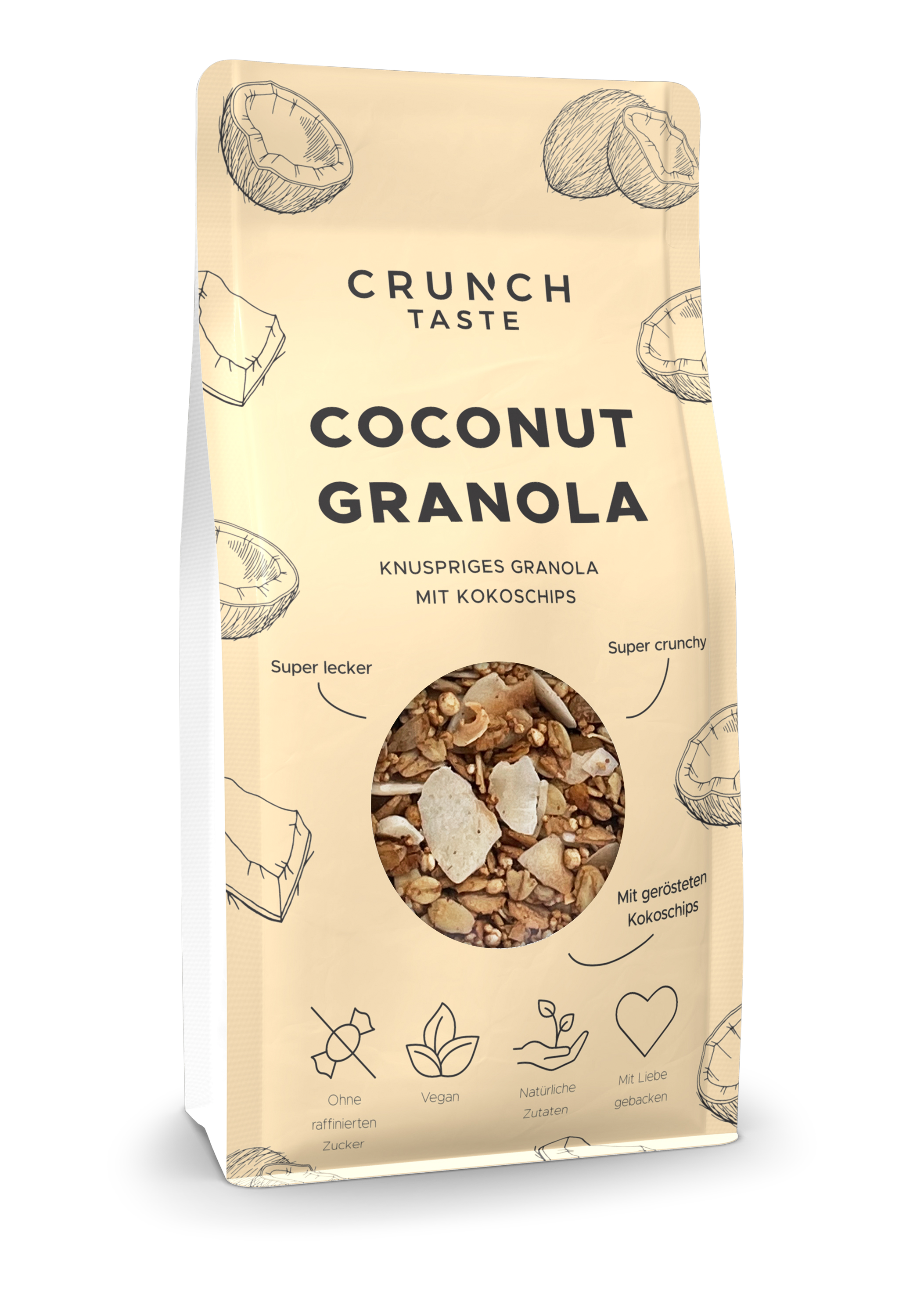 Granola mit Kokoschips
 