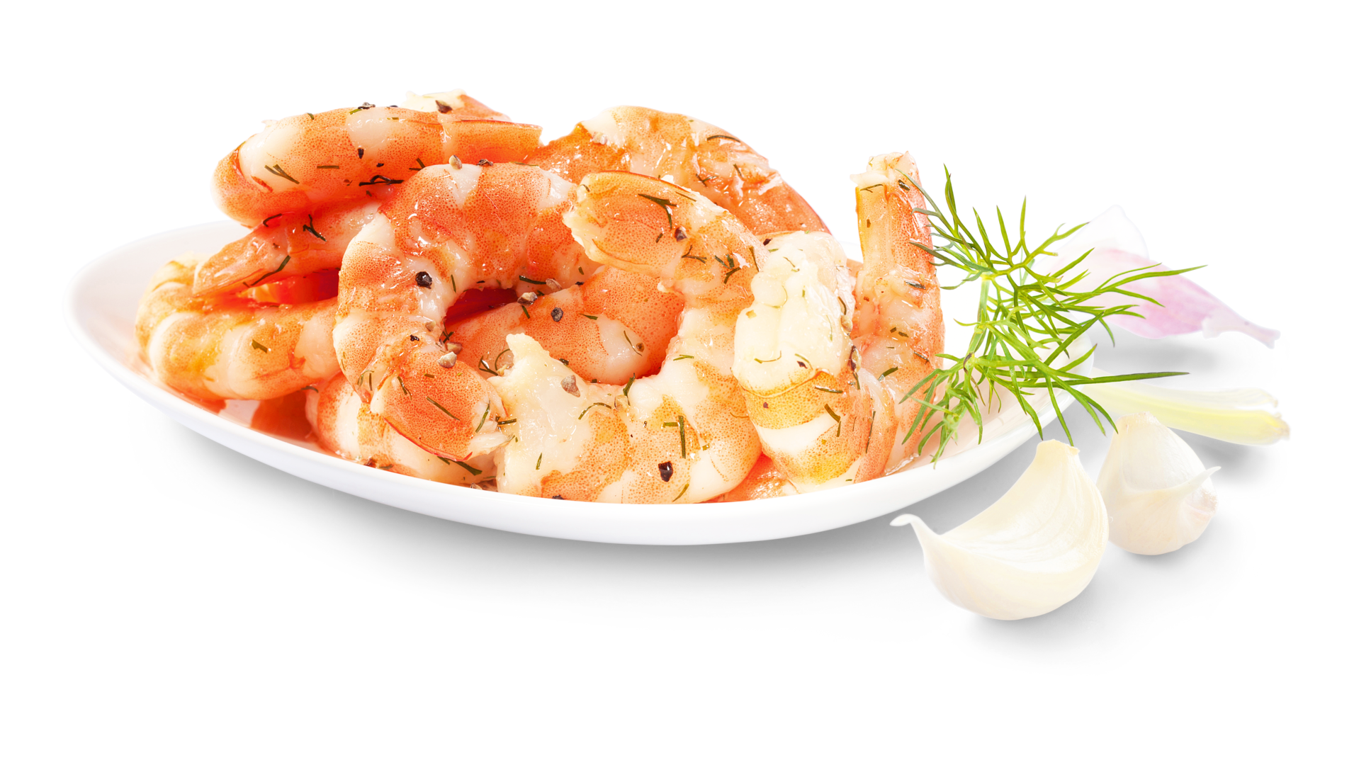 King Prawns, Knoblauch, Olivenöl
 