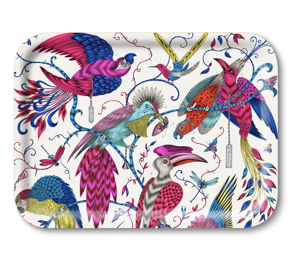 Tablett Audubon Vögel bunt
 Jamida of Sweden