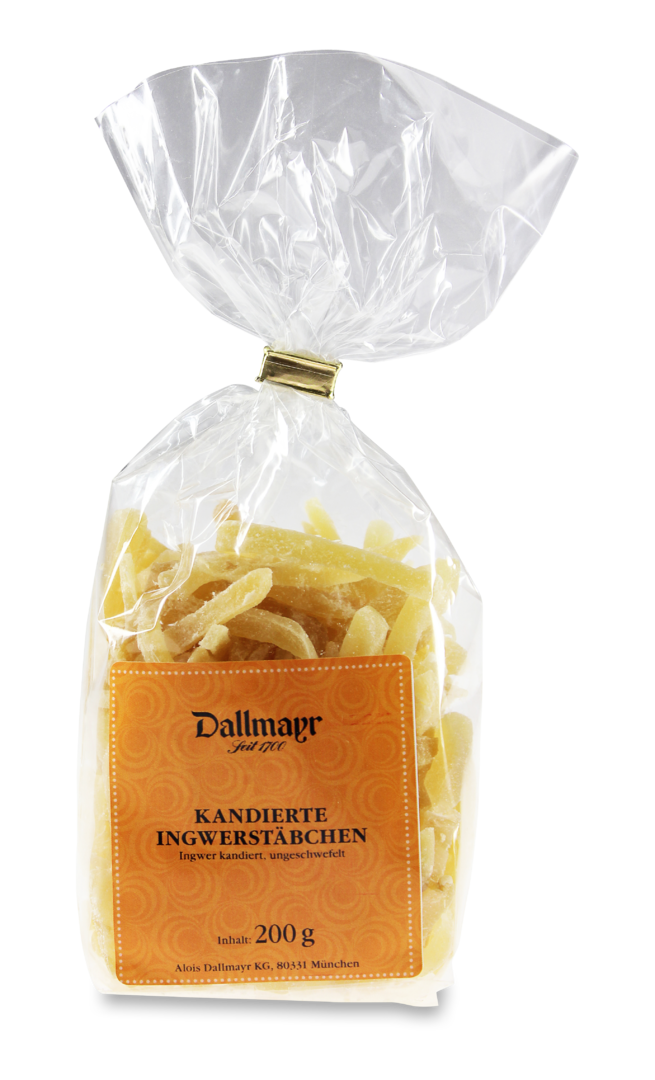 Kandierte Ingwerstäbchen 
 Dallmayr