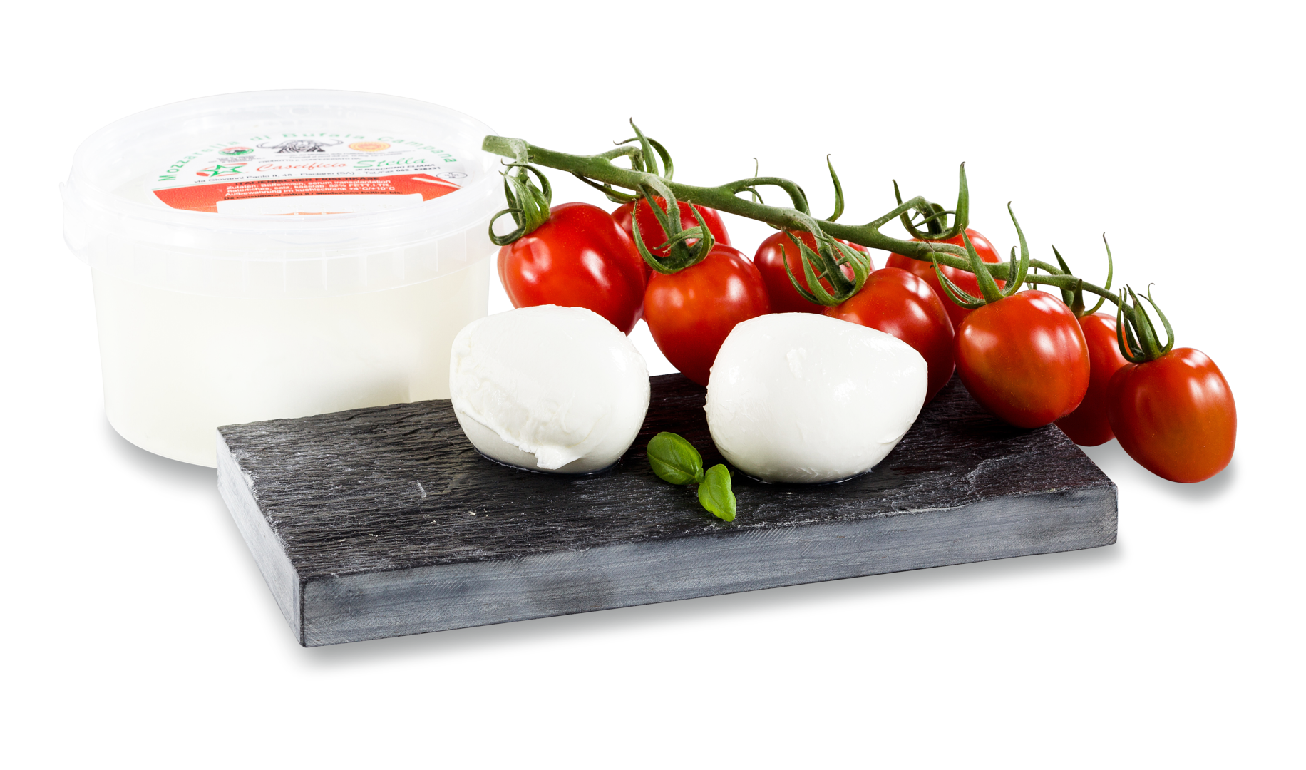 Mozzarella di Bufala Rohmilch mini, mind. 52% Fett i. Tr. 
 
 