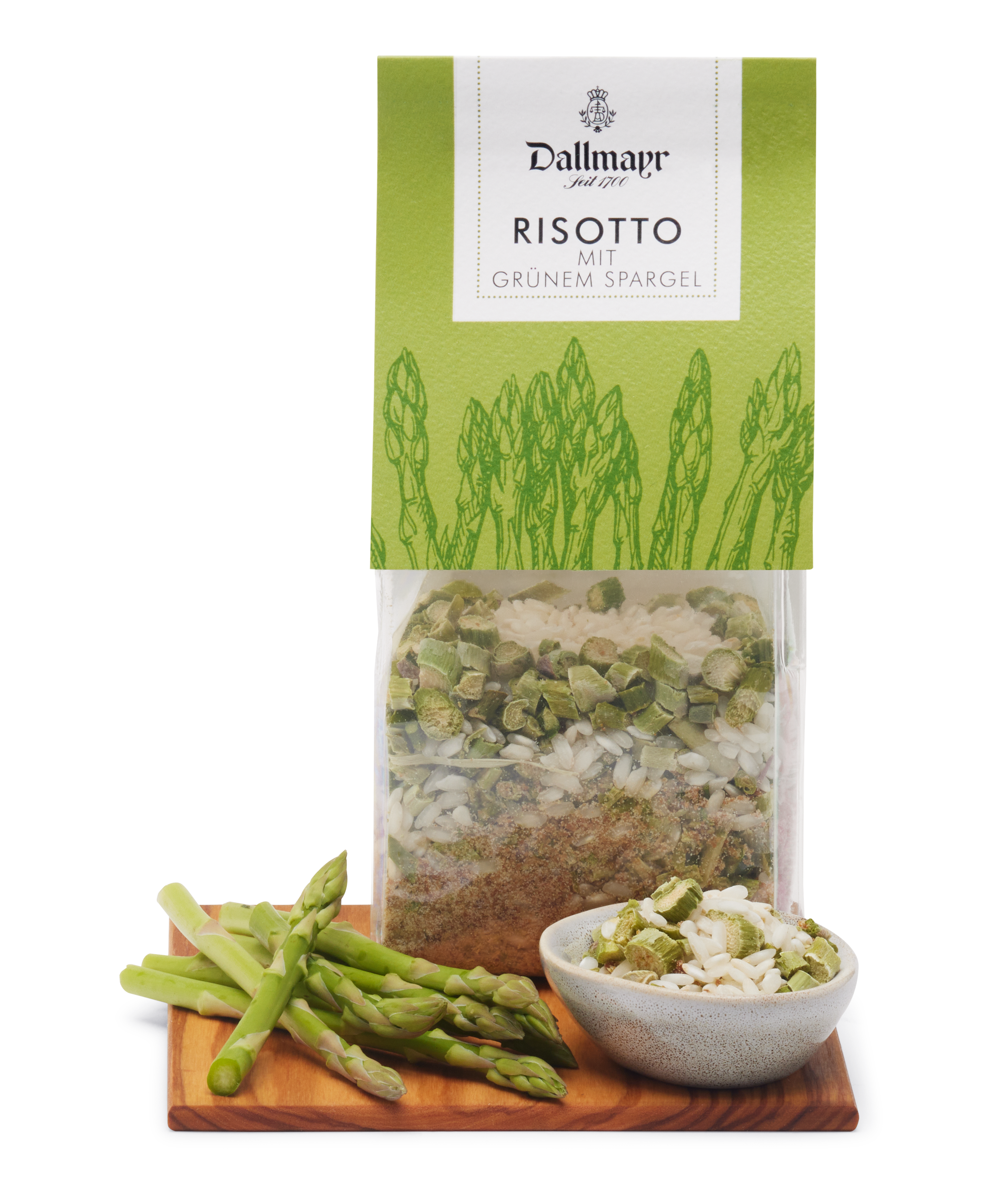 Risotto mit grünem Spargel
 Dallmayr
 