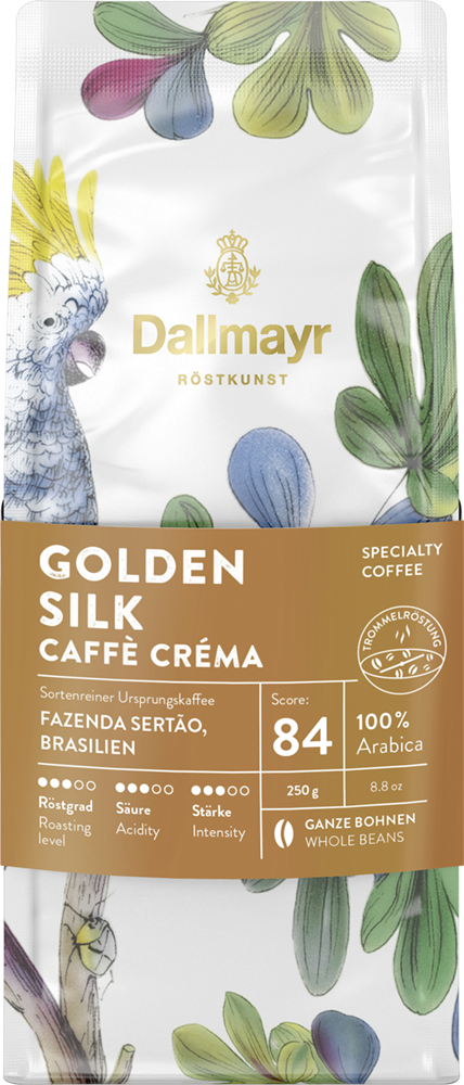 Röstkunst Golden Silk Caffè Créma 250g ganze Bohne
