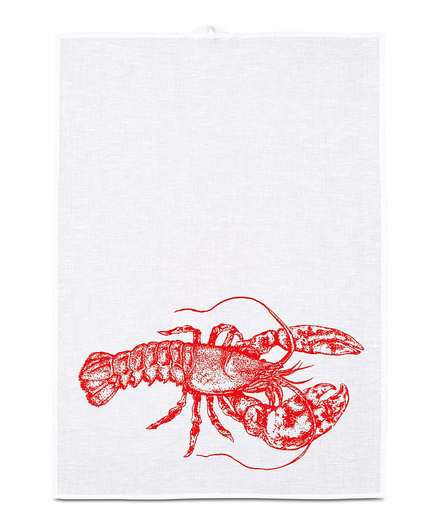 Geschirrtuch Hummer rot
 