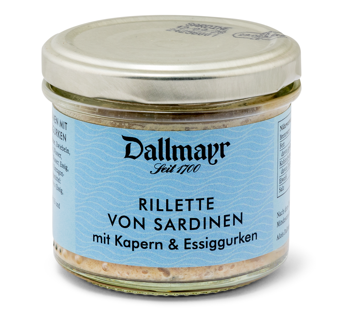Rillette von Sardinen mit Kapern und Essiggurken