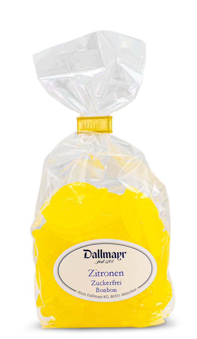 Zitronen Bonbons zuckerfrei
 Dallmayr
 