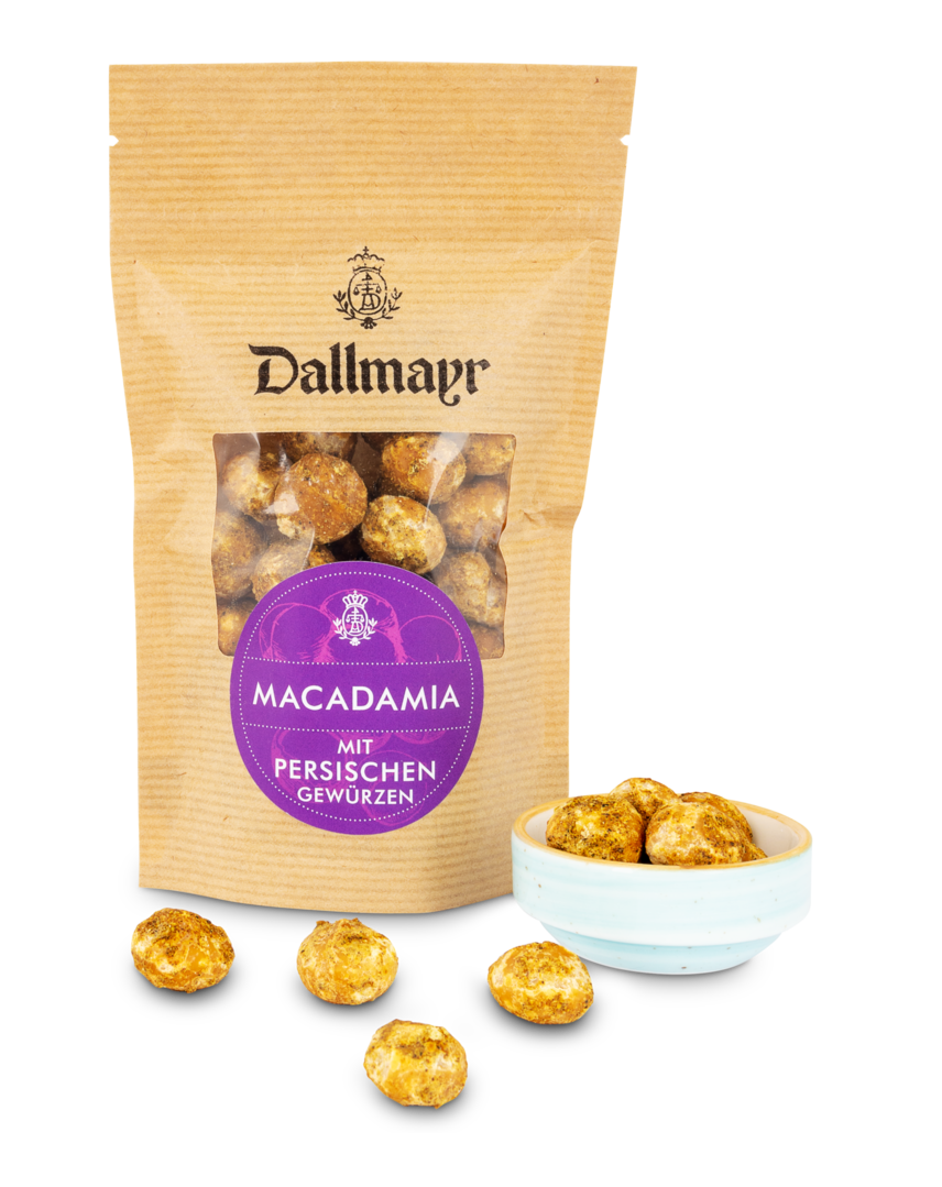 Macadamia mit persischem Gewürz
 Dallmayr