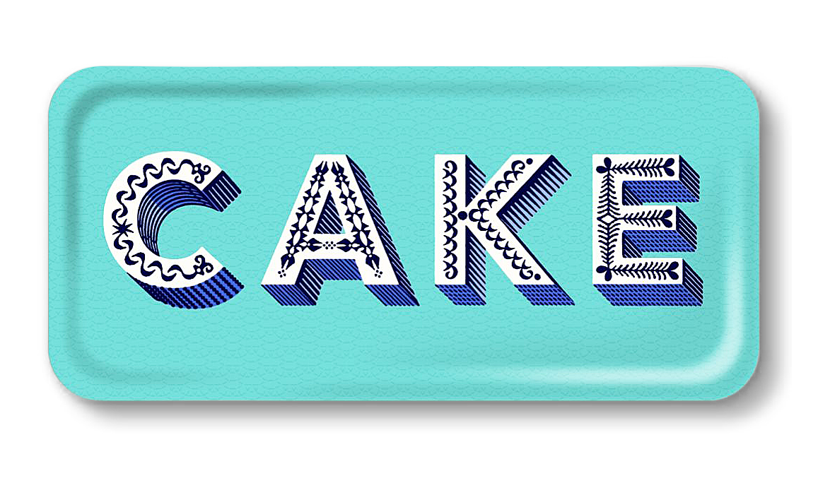 Tablett CAKE aqua
 