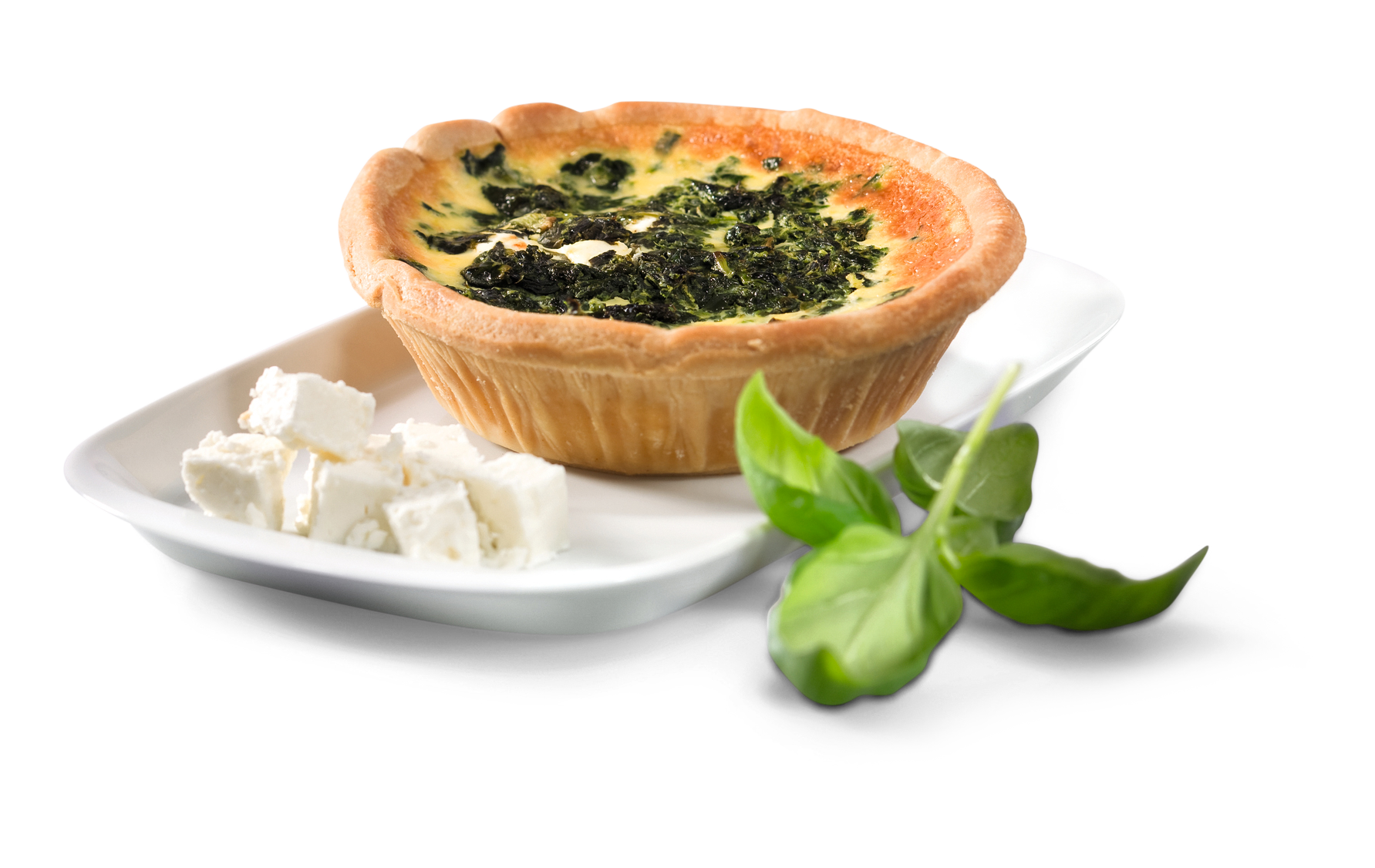 Quiche mit Spinat/Schafskäse 