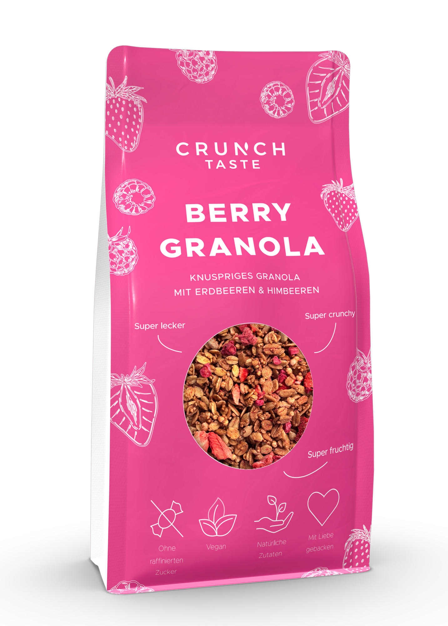 Granola mit roten Früchten