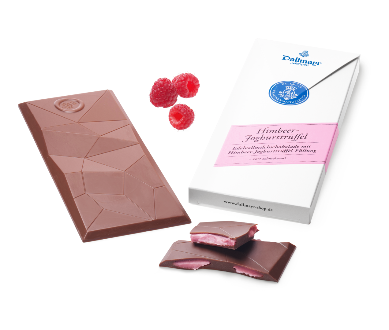 Himbeer-Joghurt-Trüffel Schokolade
 Dallmayr
 
