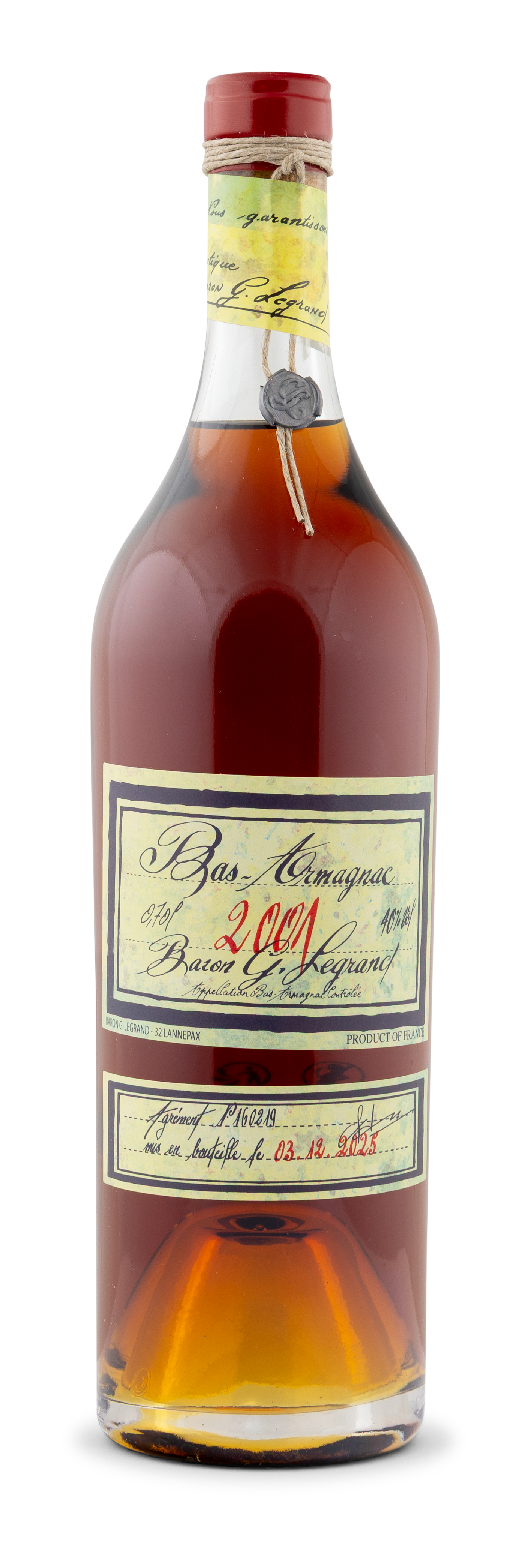 2001 Bas Armagnac "Baron Gaston Legrand"
