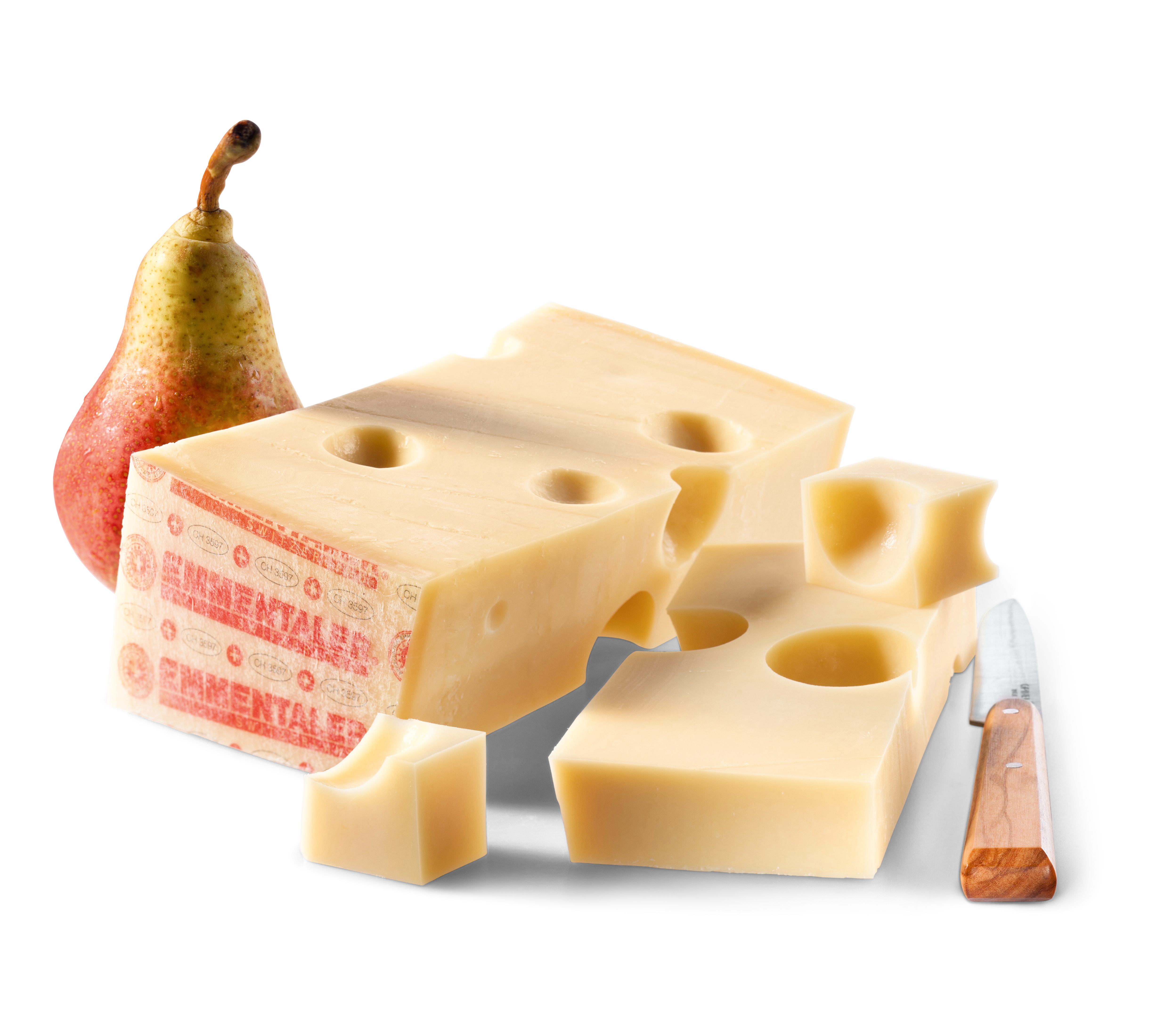 Emmentaler jung AOP
 Rohmilch, mind. 49% Fett i. Tr.