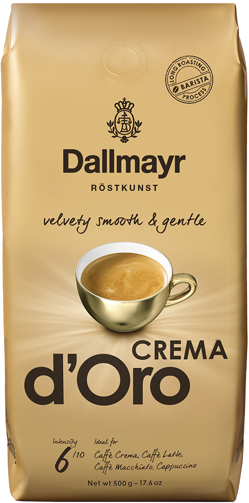 Crema d´Oro mild + fein ganze Bohne 
 
