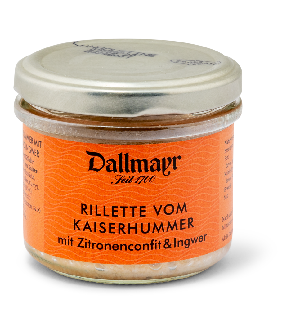 Rillette vom Kaiserhummer mit Zitronenconfit