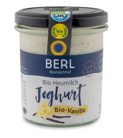 Joghurt-Heumilch-Bio Vanille
 3,5% Fett