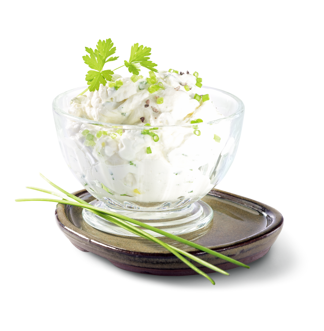 Frischkäse Schnittlauch Petersilie
 Past. mind. 16% Fett i. Tr.