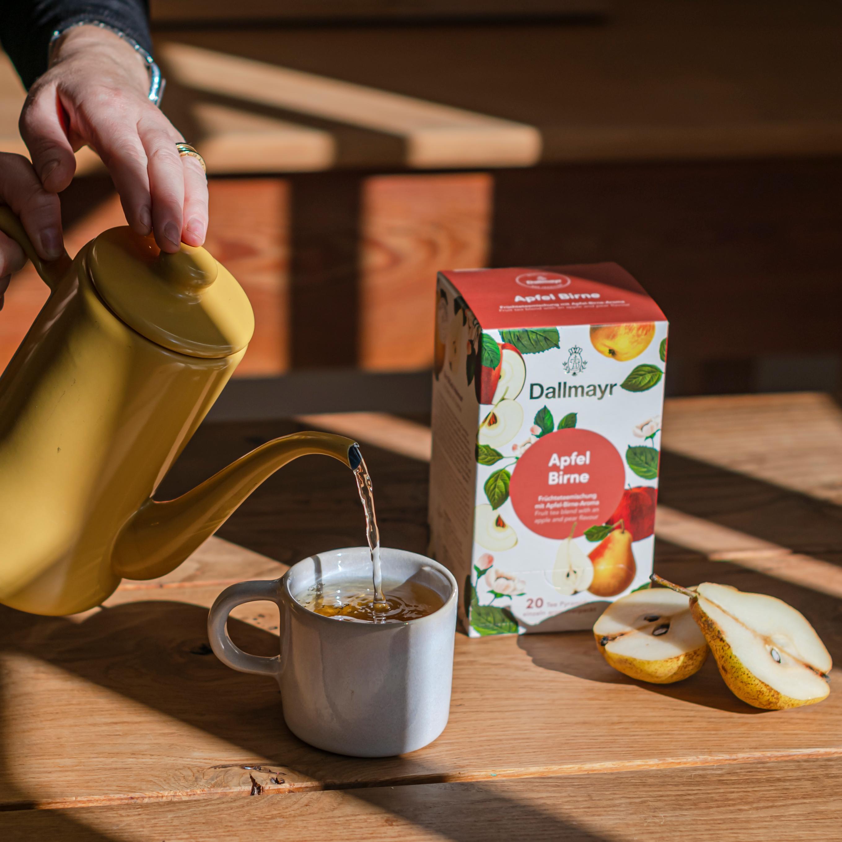 Apfel - Birne 
 Früchteteemischung mit Apfel - Birne - Aroma